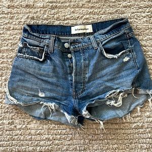 Reformation cut-off jean shorts